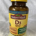 Nature Made D3 2000 IU (50 mcg) 220 Tablets Exp. 8/24 New