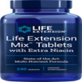 MEGA SALE TWO PACK Life Extension Mix Tablets Extra Niacin 240 tablets