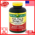 Spring Valley Fish, Flax & Borage Oil Softgels, 120 Count 120 Softgels