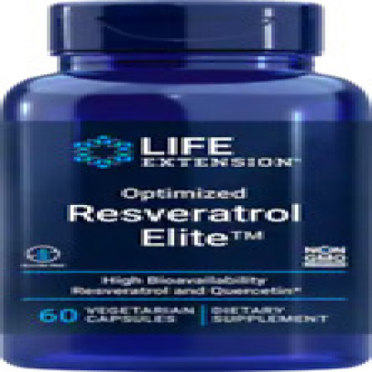 TWO PACK SUPER SALE Life Extension Optimized Resveratrol Elite 60 veg caps