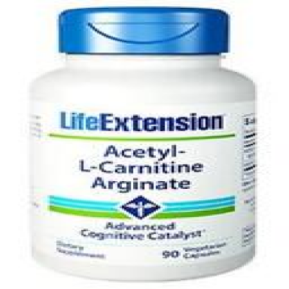 TWO PACK SUPER SALE Life Extension Acetyl-L-Carnitine Arginate 90 veg caps