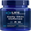 TWO PACK SUPER SALE  Life Extension Daily Skin Defense 30 veg caps