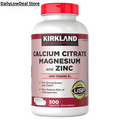 Kirkland Signature Calcium Citrate Magnesium Zinc with D3, 500 Tabs EXP: 01/2026