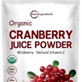 Sustainably US Grown, Organic Cranberry Juice Powder (Wild Cranberry Suppleme...