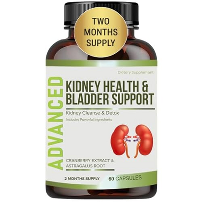 Kidney Cleanse Detox & Repair and Bladder Support- Kidney Support Supplement for Kidney Restore With Chanca Piedra,Cranberry, Juniper Berries for Kidney Detox and Bladder Health.60 Day Supply