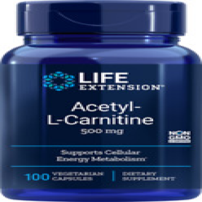 MEGA SALE THREE PACK Life Extension Acetyl-L-Carnitine 500 mg 100 vegcaps