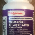 Walgreens Melatonin Bi-Layer Dietary Supplement— 12mg— 30 count Tablets Exp 2/25