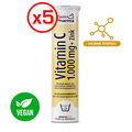 Vitamin C 1000mg + Zink 10mg (20 tablets) Immune System fatigue ZEINPHARMA x5