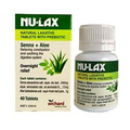 NEW Nu-Lax Natural Laxative Tablets with Prebiotic 40 Tablets Nulax