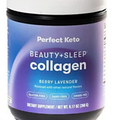 Perfect Keto Beauty Sleep Collagen Powder- Berry Lavender Grassfed 1/24
