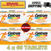 4 x 60 Tablets CENTRUM ENERGY B-Vitamin and Minerals Vitamin E & C Boost Energy