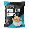 Protein Chips, 15g Protein, 3g Net Carbs, Gluten Free, Keto Snacks, Low Carb Snacks, Protein Crisps, Keto-Friendly, Made in USA (Sea Salt Vinegar, 1 Pack)