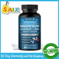 Magnesium Glycinate + Zinc Vitamin D3 B6 Capsules - Muscle Energy,Sleep Support