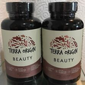 Terra Origin Beauty 60 Capsules (2Pk) Biotin Collagen Vitamins A & C Exp 08/2024