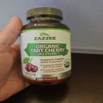 Zazzee USDA Organic Tart Cherry Extract, 120 Vegan Capsules, 3000 Mg Strength, P