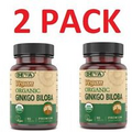 Deva Vegan Ginkgo Biloba USDA Organic 300 mg - (2 PACK)