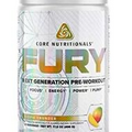 Core Nutritionals FURY Pre Workout Energy Focus Power 20 Serves TROPIC THUNDER
