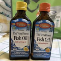 Pack Of 2 Carlson Fish Oil 1,600 Mg Omega-3, Orange N Lemon 2x @6.7. Oz