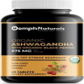 Organic Ashwagandha 675 mg, 60 Vegan Capsules Pure Organic Ashwagandha Powder an