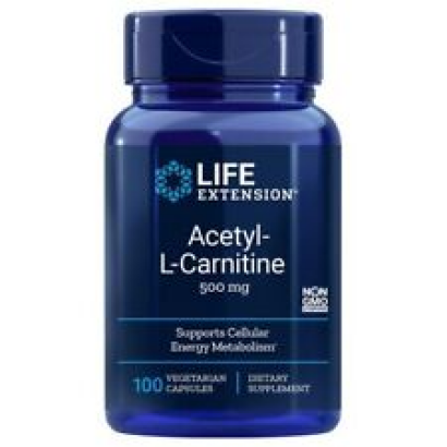 Acetyl L Carnitine 500 mg 100 Vcaps By Life Extension