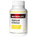Nutra-Life Debloat & Detox 60 Capsules Reduces Bloating Supports Liver NutraLife