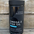 Sports Research Omega-3 Fish Oil Triple Strength 1250mg Larger Size 180 Softgels