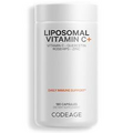 Codeage Liposomal Vitamin C 1500mg, Zinc, Elderberry, Bioflavonoids, RoseHip