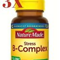 3X Nature Made Stress B - Complex with Vitamin C  Zinc 75 Tablets (225 Ct Total)