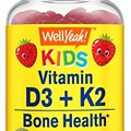 WellYeah Vitamin D3 + K2 for Kids Gummies - Vitamin D3 1000 IU, K2 100 MCG