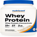 Whey Protein Concentrate Powder (Unflavored) 2LBS - Gluten Free & Non