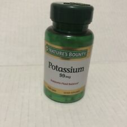 Nature's Bounty Potassium Gluconate 99mg, 100 Caplets