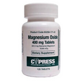 Cypress Magnesium Oxide 400 mg 120 Tablet Mineral Laxative Compare to MagOx 7/25