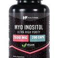 Healthfare Myo Inositol 2600mg 200 CAPS Ultra Strength PCOS Fertility Boost USA