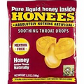 Honees Honey Soothing Throat Drops 20 Count, Red, 20 Count