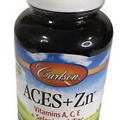Carlson Aces+ An Vitamin A,C,E, & Selenium & Zinc Ex 12/24 120 Soft Gels