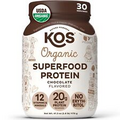 KOS Vegan Protein Powder Erythritol Free, Chocolate - Organic Pea Protein