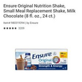 Ensure Original Milk Chocolate - Nutrition Shake, 24 Ct./8 fl. oz.