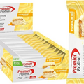 Premier Protein Bar Deluxe White Chocolate Vanilla 12x50g - High Protein Low Sugar + Carbohydrate Reduced + Palm Oil Free