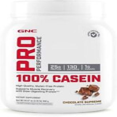 GNC Pro Performance Gluten Free 100% Casein Protein - Chocolate Supreme, 2.16 lb