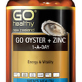 [GO HEALTHY] Go Oyster Zinc Energy & Vitality Support 120 Vege Capsules