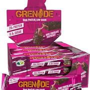 Grenade High Protein, Low Sugar Bar - Dark Chocolate Raspberry, 12 x 60 g