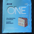 (12) Count Box Of One Bar Birthday Cake Protein Bars 2.12 Oz Each !