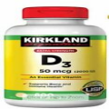 Kirkland Signature Extra Strength D3 50 mcg (2000iu) 600 Softgels Exp. 06/2024