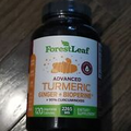 ForestLeaf Advanced Turmeric BioPerine Ginger Curcuminoids 2265mg 120ct EXP 6/26