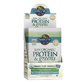 Garden of Life Raw Organic Protein & Greens Lightly Sweet - Vegan Protein Powder for Women and Men, Plant and Pea Protein, Greens, Probiotics, Gluten Free Low Carb Shake Made Without Dairy, 10ct Tray