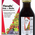 Floradix Iron & Herbs Vegetarian Liquid Supplement - Energy Support - 8.5 fl oz