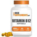 BulkSupplements Vitamin B12 Softgels - 1000 mcg Per Serving - Boosts Energy