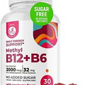 DR. MORITZ Vitamin B12 B6 Gummies for Adults & Kids - Sugar-Free 2000 mcg
