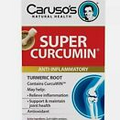 Caruso's Super Curcumin 90 Tablets Anti-Inflammatory Supports Joints WellCare