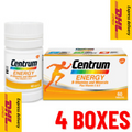 4 x 60 Tablets CENTRUM ENERGY B-Vitamin and Minerals Vitamin E & C - Fast Ship